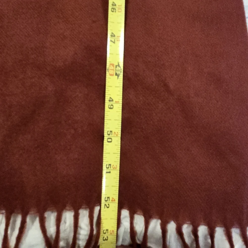 🧣 Vintage Christian Dior Cashmaire Scarf – Burgundy – 52